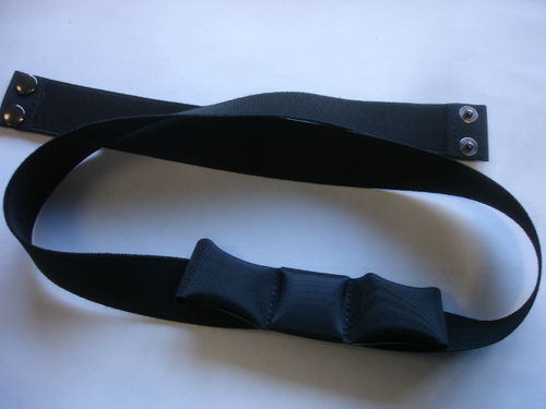 Gürtel schwarz elastisch mit Schleife