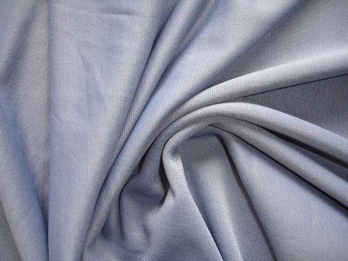 1 Lfm seidiger Jersey 3,55€/m² Trikotstoff Schlauchstoff helles blaugrau PC8