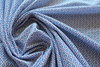 1 Lfm Poloshirt Stoff Piquet 3,20€/m² helles blaugrau mit Muster FK10