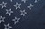 1 Lfm Jersey 3,60€/m²  Feinrippe Baumwolle blau mit Sternen A5