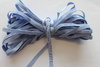 10m elastisches Band 0,25€/m slate blue Webgummi Gummiband 5mm breit ED4