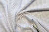 1 Lfm Jersey 4,00€/m²  Schlauchstoff weiß, lila, BIO-Baumwolle FF17