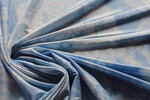 1 Laufmeter Jersey  3,50€/m²  Batikmuster zenitblau, weiß FK5
