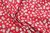 Baumwollstoff 3,60€/m² Meterware rot mit Streublümchen DJ45