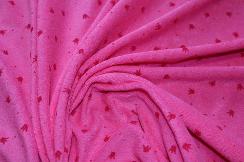 1m Stück Jersey 3,60€/m² Nickiplüsch pink ZA17